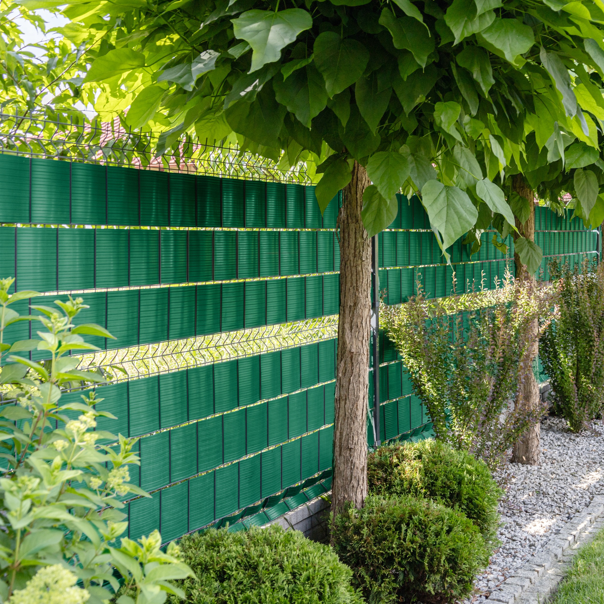24 Pezzi PVC – Strisce Frangivista – Guide Di Bloccaggio – Paravento Per Giardino E Recinzione - 9