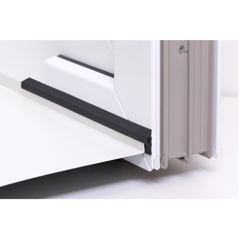 Vensterbankafdichting PVC, Afdichtingsprofiel, afdichtings strip, 1 m, zwart