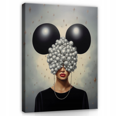 IMMAGINE DI SFONDO DONNA ABSTRACT GRANDE IN SALA 60x40