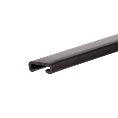 Ledstångsprofil PVC 35x8 mm, 1 m, zwart, trapleuningstrip, handrailprofiel, PREMIUM