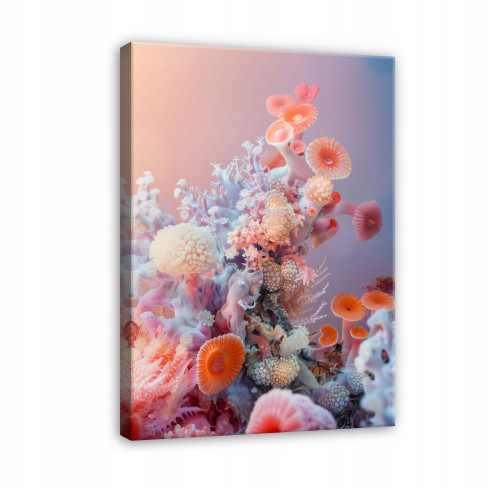 painting coral reef ocean sea living room bedroom wall panel 60x40