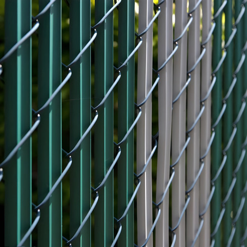 PVC fence board for vertical installation - green