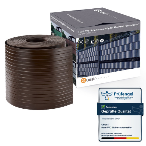 Fence Tape Quest® Lux 900 g/m², 19cm Brown RAL 8017