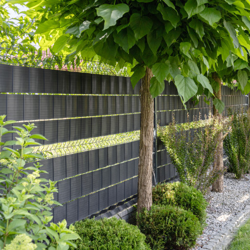 Fence Tape Quest® Lux 900 g/m², 19cm Anthracite RAL7016