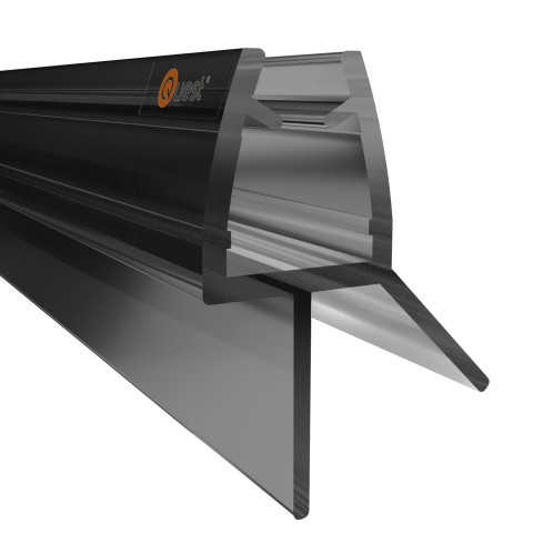 Bodemafdichting douche 100 cm zwart, 2 stuks