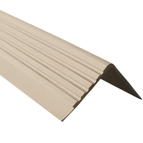 Perfil antideslizante para escaleras PVC, 40x60 mm, 150 cm, beige perfil peldaño escalera RDD