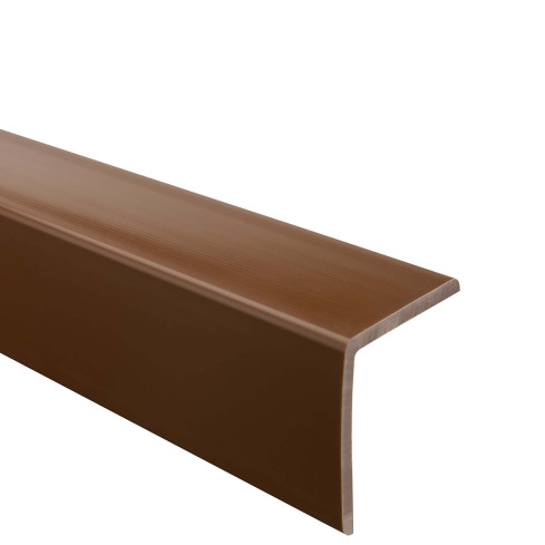 Perfil angular de PVC flexible, bronce ángulo blando, perfil protector en forma de L, perfil de protección, protección de bordes KM