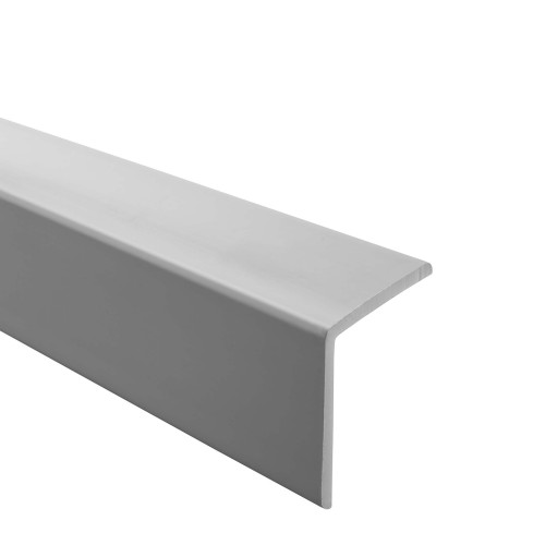 Perfil angular de PVC flexible, gris ángulo blando, perfil protector en forma de L, perfil de protección, protección de bordes KM