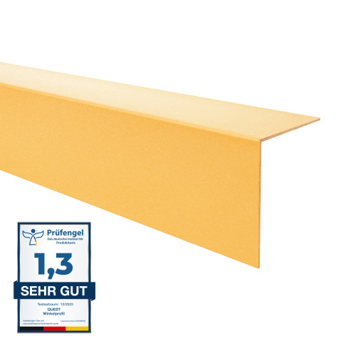 Perfil angular de PVC, oro ángulo rígido, perfil decorativo en forma de L, protección de bordes KT