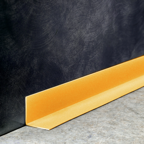 Perfil angular de PVC rigido, verde claro autoadhesivo, ángulo rígido, perfil decorativo en forma de L, con adhesivo en el lado exterior KTZ