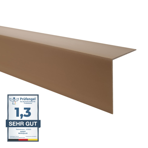 Perfil angular de PVC, bronce ángulo rígido, perfil decorativo en forma de L, protección de bordes KT