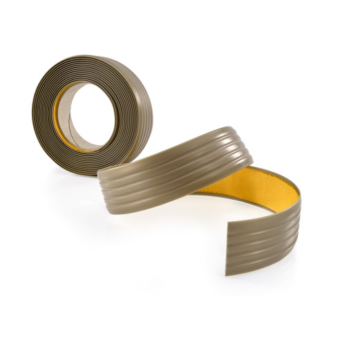 Cinta antideslizante PVC, 35 mm, 5 m, latón autoadhesiva, cinta antideslizante para escaleras y superficies planas, tiras antideslizantes LAP