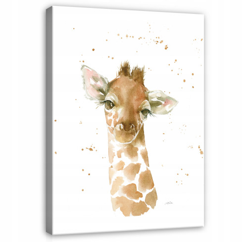 Painting FOR CHILDREN'S ROOM Giraffe on Canvas 60x40