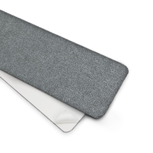 Zelfklevend trapkleed, antislip recht 76x20 cm, trapmat, lichtgrijs