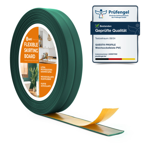 PVC zelfklevende sierstrips 10/10, groen 5m