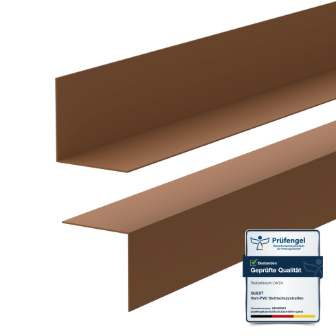 Rodap&eacute; PVC minimalista &ndash; r&iacute;gido, castanho