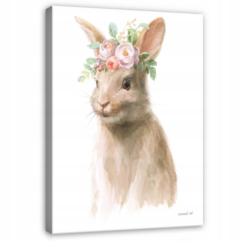 Painting FOR CHILDREN'S ROOM Animals Rabbit 60x40