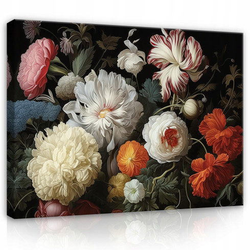 painel de parede pintura flores de peónia para o quarto sala de estar moderno 60x40