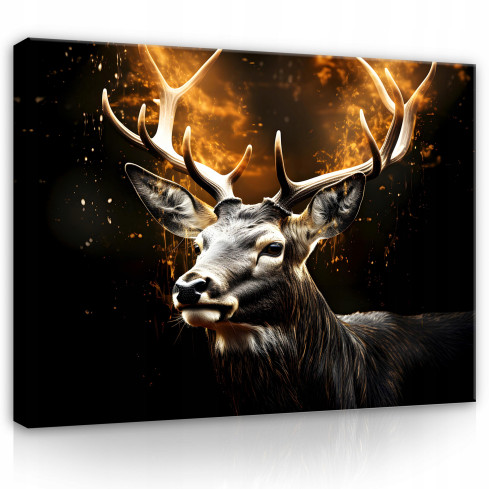 Image Deer ABSTRACT LARGE XXL Modern 100x70