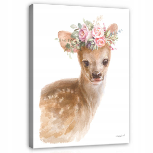 Painting FOR CHILDREN'S ROOM Deer on Canvas 60x40