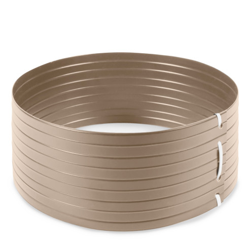 Círculo de riego PVC, beige anillo de cultivo, optimiza riego