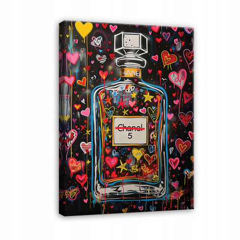 CHANEL PERFUMES MODERN IMAGE ON WALL PLATE FOR SITTING ROOM 100x70