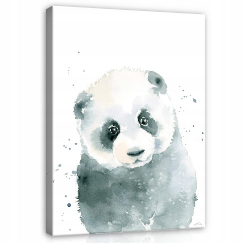 Painting FOR CHILDREN'S ROOM Panda on Canvas 60x40