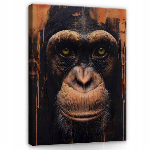 pittura di un animale gorilla animale pannello murale per soggiorno camera da letto 40x30