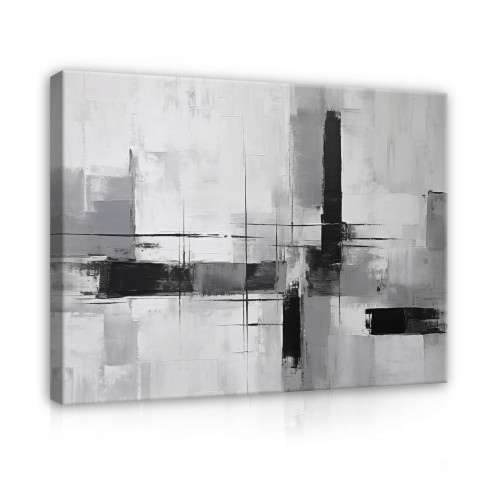 ABSTRACT IMAGE FOR LIVING ROOM ON WALL PLATE LARGE GREY MODERN 40x30