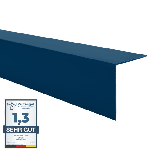Perfil angular de PVC, azul marino ángulo rígido, perfil decorativo en forma de L, protección de bordes KT