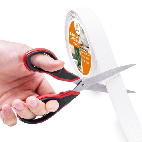 Self-adhesive PVC anti-slip strip, grooved, LAP3, 35mm, 5m, white