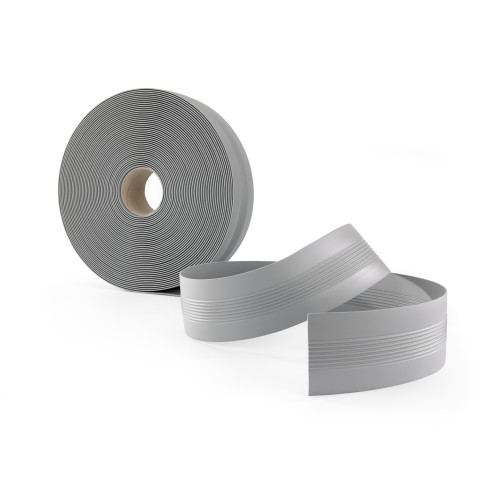 Dilatatieprofiel van PVC, 25 m, grijs, overgangsprofiel, uitzettingsvoegstrip