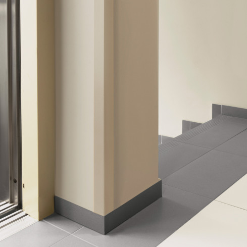 Perfil angular de PVC rigido, beige autoadhesivo, ángulo rígido, perfil decorativo en forma de L, protección de bordes KTK