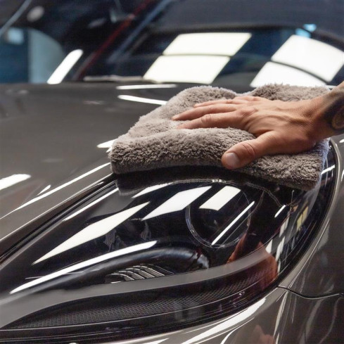 Microvezeldoek - voor het wassen en drogen van de auto - So Shiny, grijs