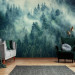 PHOTO wallpaper forest in the mist green for the bedroom living room wallpaper 200x140