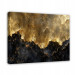 ABSTRACT GOLDEN BLACK MODERN IMAGE ON WALL PLATE SITTING ROOM 100x70