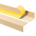 Perfil de escada de PVC 50x42 mm, biqueira de escada autoadesiva antiderrapante, RGP, cremoso
