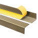 Perfil de escada de PVC 50x42 mm, biqueira de escada autoadesiva antiderrapante, RGP, latão
