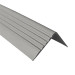 Profilo per bordi scale in PVC 50x42 mm, profilo angolare antiscivolo RGP, grigio, 150 cm