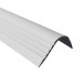 Perfil antideslizante para escaleras PVC, 52x40 mm perfil peldaño escalera RGPT, gris, 150 cm