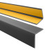 Uhlový profil z PVC, samolepiaci plast, ochrana hrán, tmavosivý