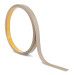 Hard PVC flat bar with adhesive, beige, 10 m