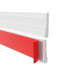Selvklæbende PVC fodliste FLEX, fleksibel PREMIUM fodliste, fræset – retro, RAL 9003, hvid, 5 m