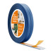 Banda montaje y acabado PVC 10x10 mm autoadhesiva, cinta acabado PVC, tira autoadhesiva flexible PVC, cinta con soporte espuma adhesiva, azul, 5 m
