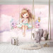 photo wallpaper for girls ballerina clouds roses wallpaper for children 150x105