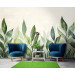 PHOTOTOTAPET GREEN LEAVES NATURE FLIZELINE SYPIALNIA SALON TAPE 250x175