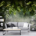 PHOTOTO wallpaper GREEN NATURAL LEAVES BETON FOR SITTING ROOMS Wallpaper 400x280
