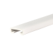 Perfil corrimão de PVC LUX 40x8 mm, 1 m, branco, revestimento do corrimão