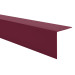 Perfil angular de PVC ángulo rígido, perfil decorativo en forma de L, protección de bordes KT, granate
