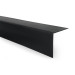 Cantoneira de PVC perfil em L, canto decorativo, KT, preto